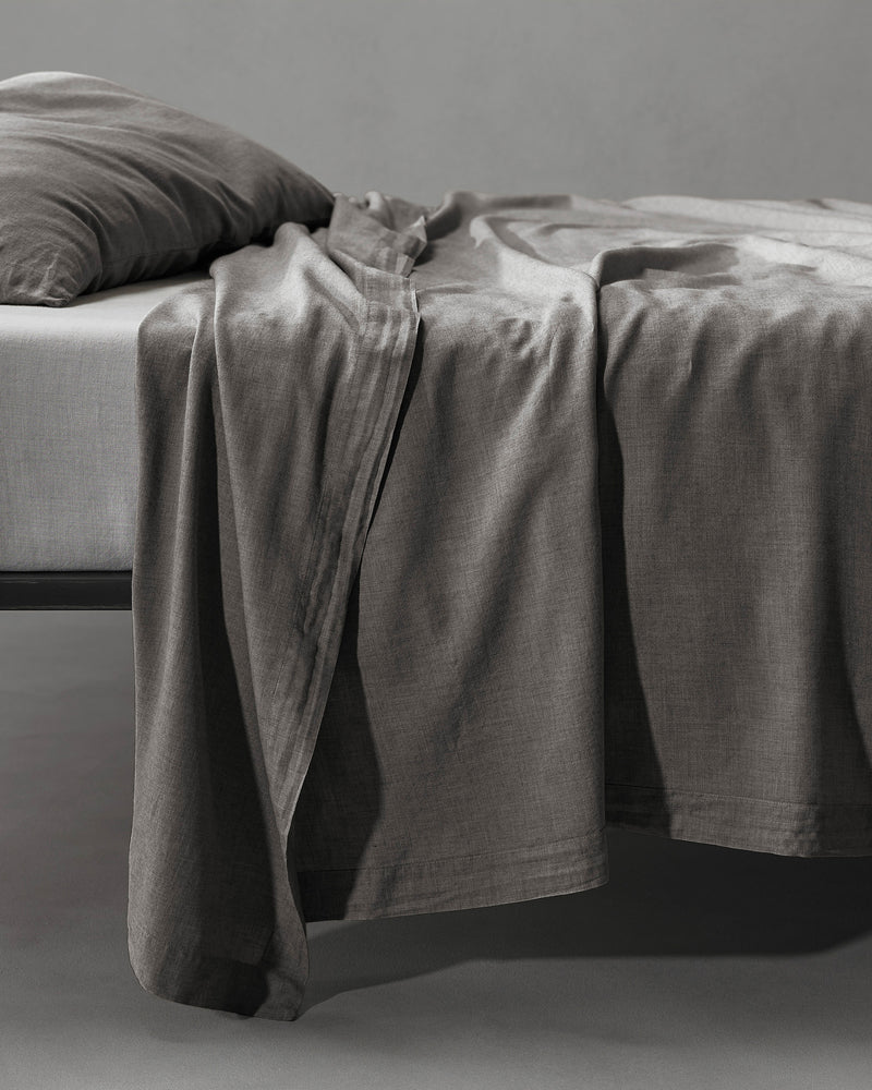Society Limonta Kash Flat Sheets cotton bed linens