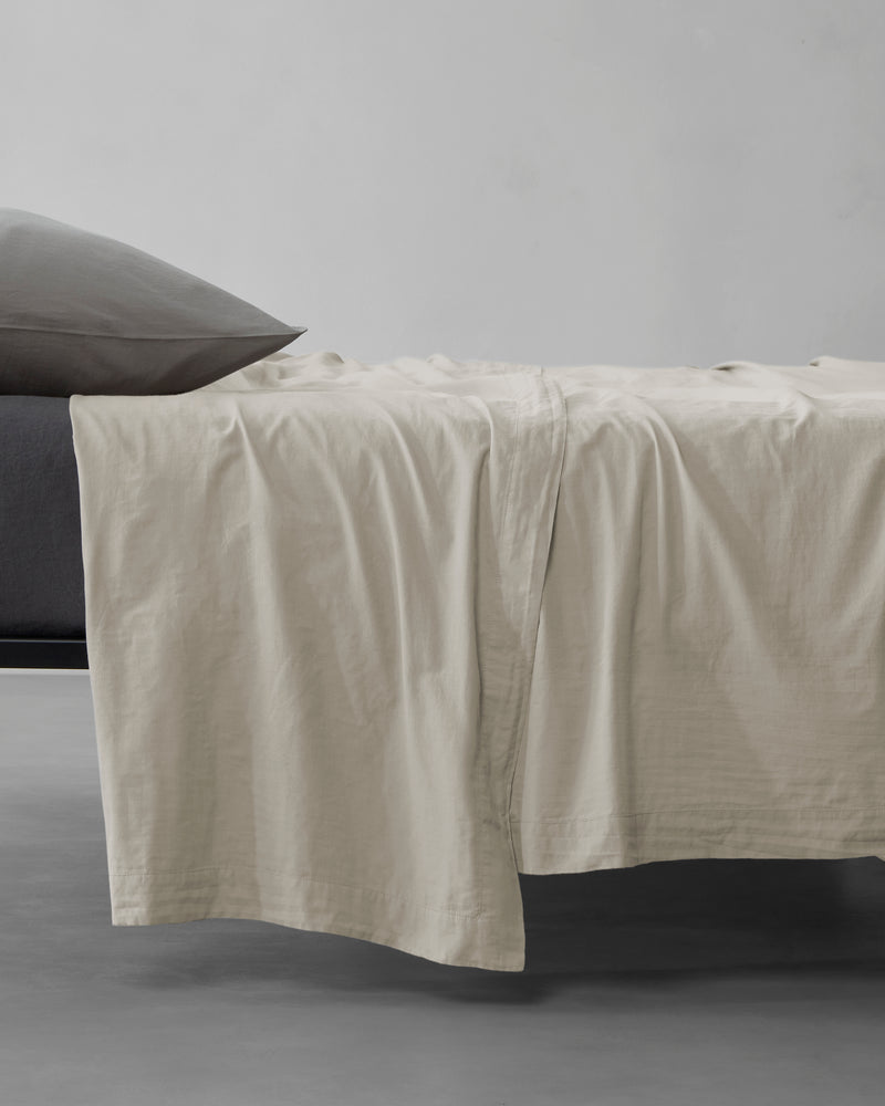 Society Limonta Miro Plain Bed Sheet cotton bed linens