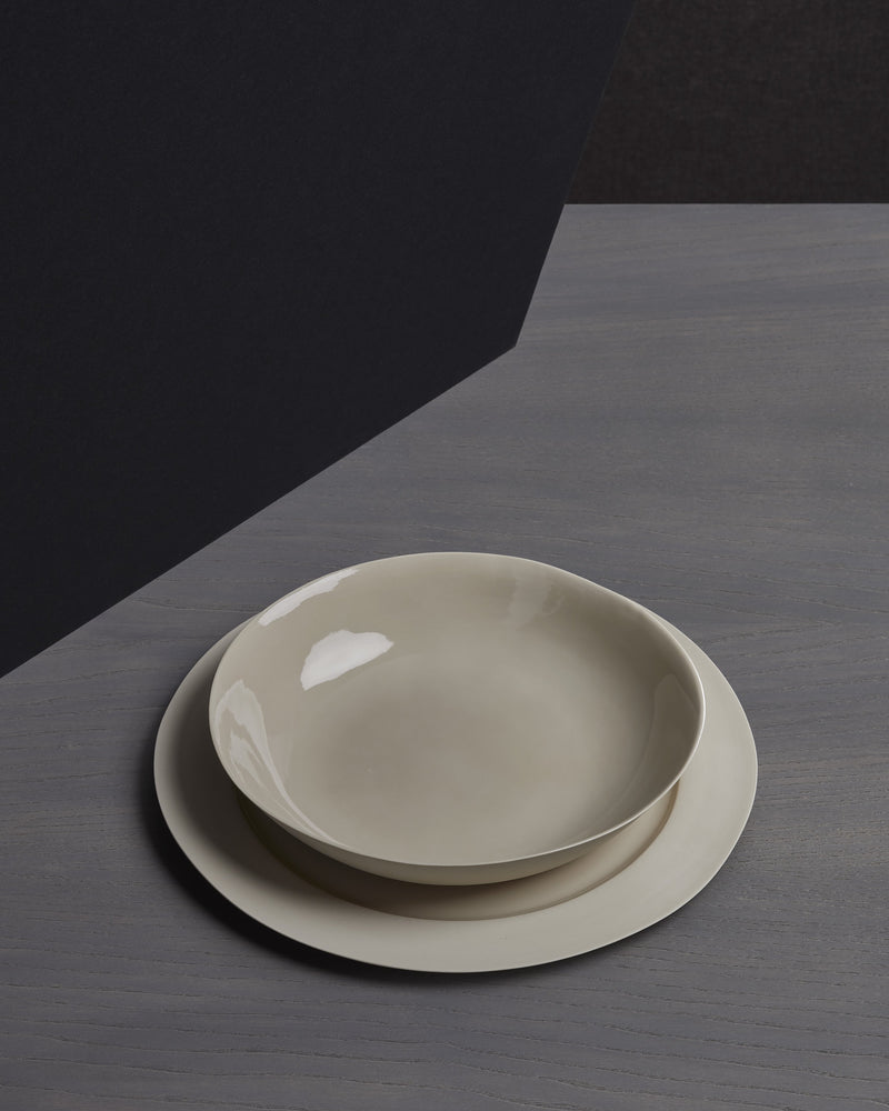 Society Limonta Onda Flat Bottom Dish limoges porcelain table linens