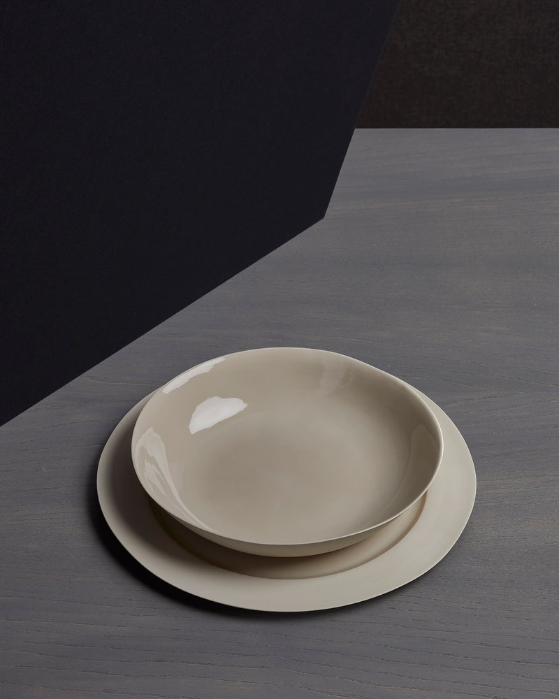 Society Limonta Onda Flat Bottom Dish limoges porcelain table linens